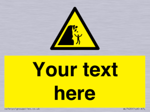 Custom Warning unstable cliff